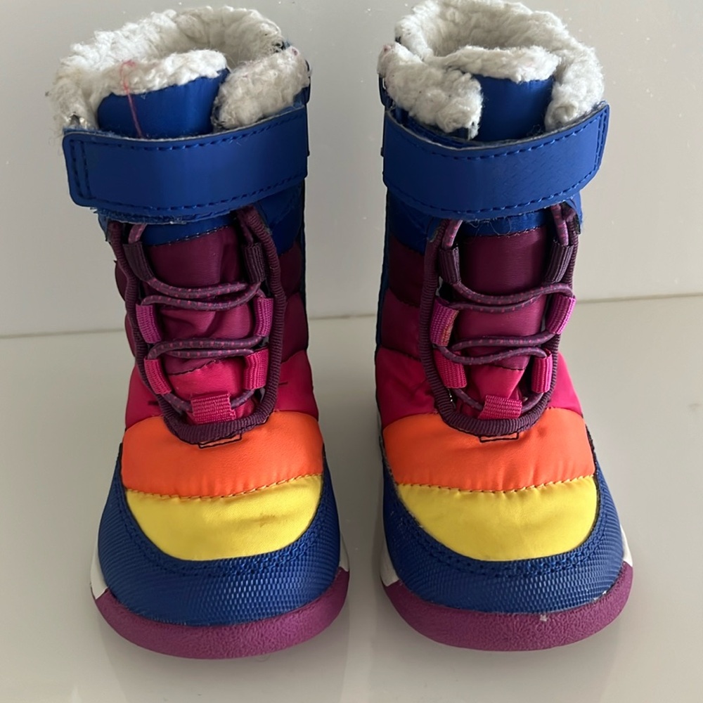 Merrell Baby Snow Boots - Size US 5 - Multicolor, Like New, Waterproof & Warm.